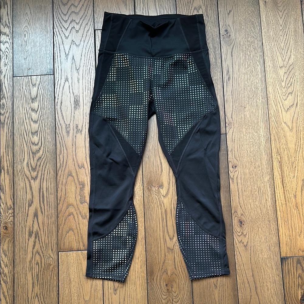 Black Leggings with reflective accents